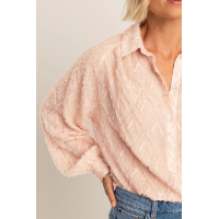 Expresso Blouse Jacquard Vintage Pink